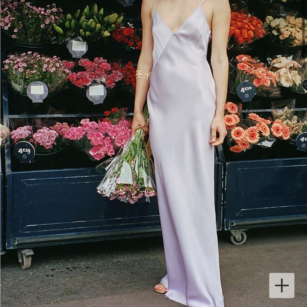Jcrew Anna October purple full length dress